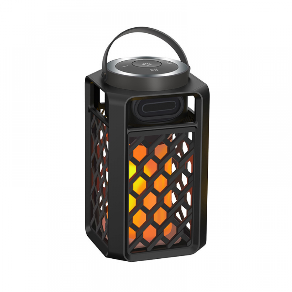Led Flame Speaker,Outdoor Bluetooth Speaker With Atmosphere,10W Outdoor Portable Stereo Speaker,Ip65 Waterproof Torch Lights For Patio Home 6472608690831