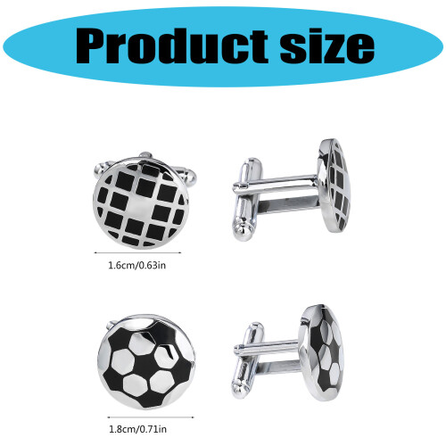 Black Check Designs Mens Cufflinks 2Pcs Brass Formal-Black Grid 2