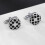 Black Check Designs Mens Cufflinks 2Pcs Brass Formal-Black Grid 5