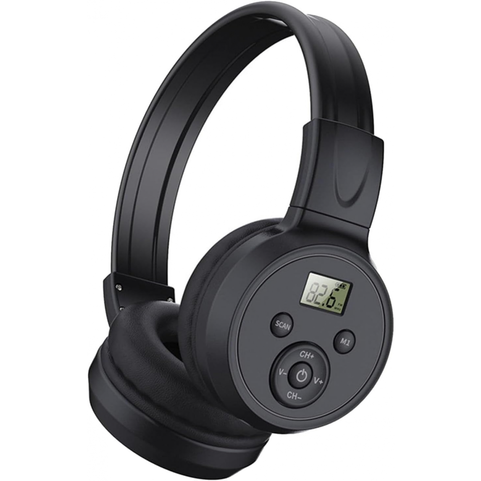 Foldable Fm Radio Headphones With Best Reception, 50-108Mhz Frequency Range 6472608788002