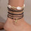 7Pcs Adjustable Sea Shell Starfish Foot Chain-Anklet style two 7