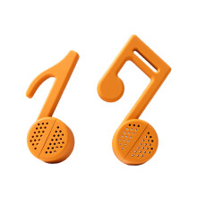 Silicone Teas Infuser Music Note Shape Teas Ball-Caramel color