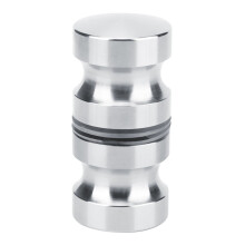 Durable Shower Door Handle, Aluminum Alloy Ergonomic Design Pull Hardware for Office Balcony Glass Doors, Solid SUS304 Stainless Steel (Smooth Surface