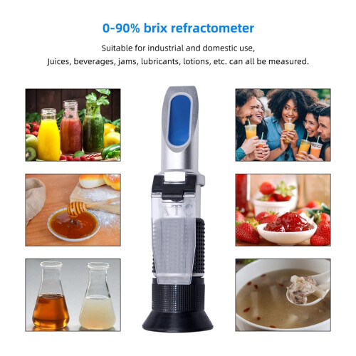 ZuckerBrix Meter Handheld Refractometer 090% ATC for Fruit Juice, Food 2