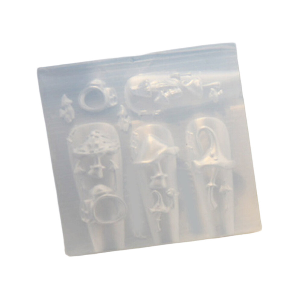 Reusable Silicone Mold For Unique Nail Art Creations-Style 2