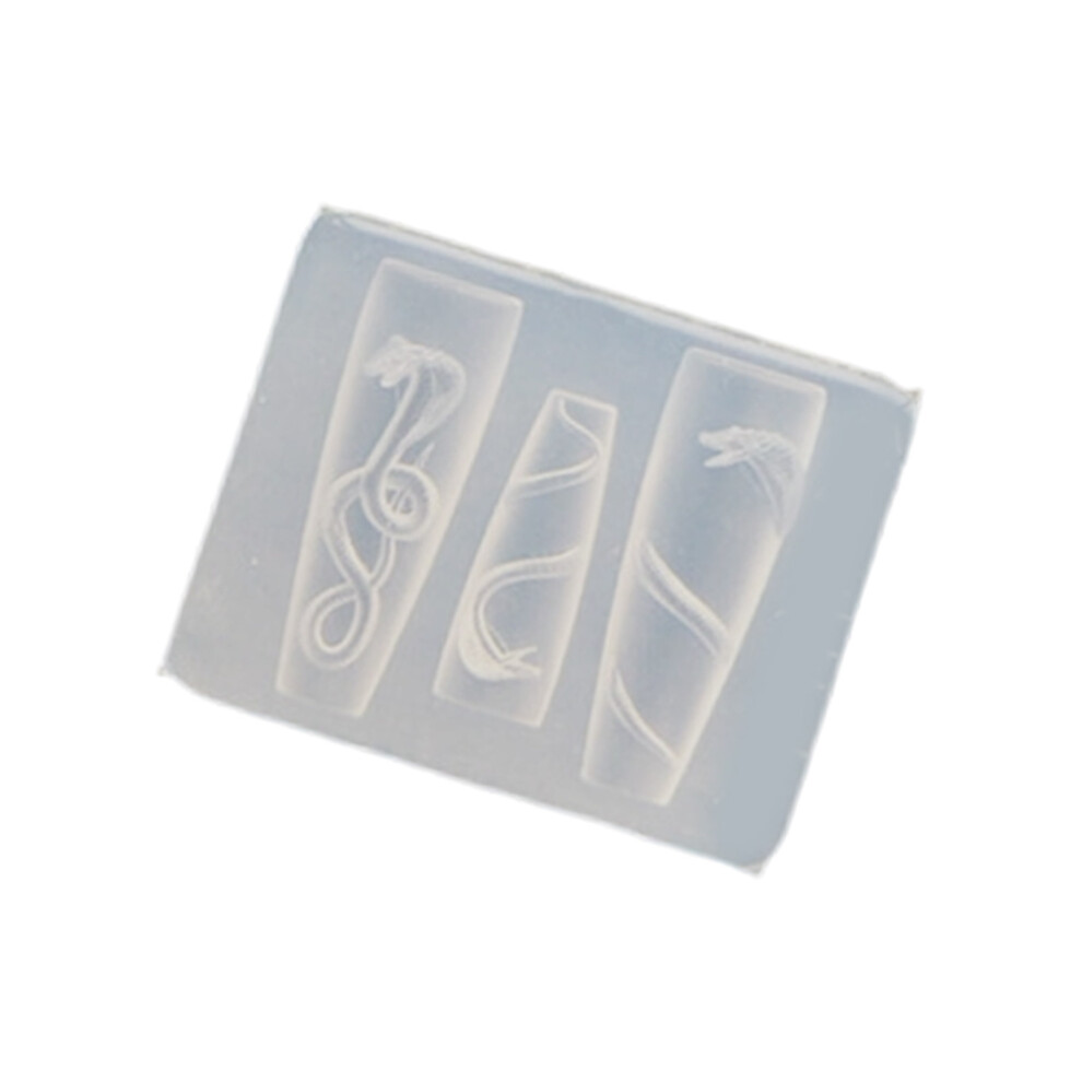 Versatile Silicone Nail Mould for Lovely Snake Designs Sturdy-A