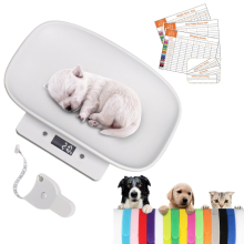 Digitale huisdierenweegschaal, elektronische keukenweegschaal met lcd-scherm, 10 kg/22 lb