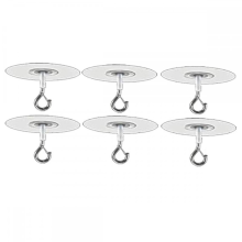 6Pcs Adhesive Ceiling Hooks for Popcorn Concrete Textured Ceiling Wall Surface, No Drilling Self Ad-Good