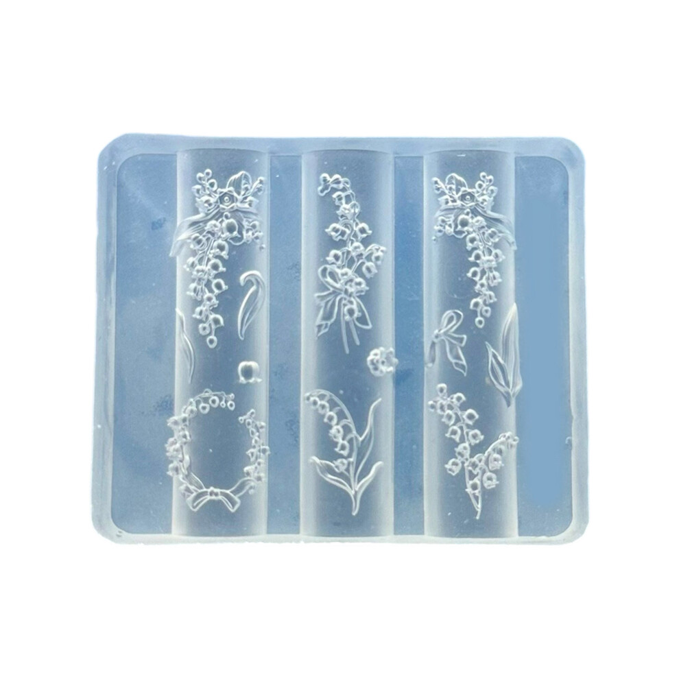 Silicone Mould for Embossed Nail Art-Lily of the Valley F