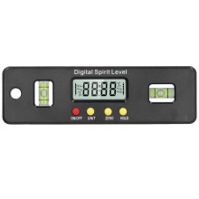 Digitální torpédová vodováha, mini elektronický úhloměr s automatickým výklopným krytem, silný magnet pro bezpečné uchycení na