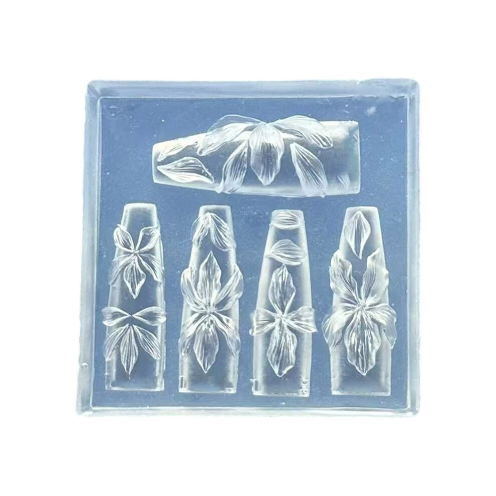 Nail Decoration Set Silicone Embossing Mould for-flowers