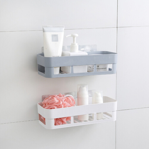 Ράφια μπάνιου τοίχου από PVC για διακόσμηση σπιτιού, σταθερή δομή με σχεδιασμό 2