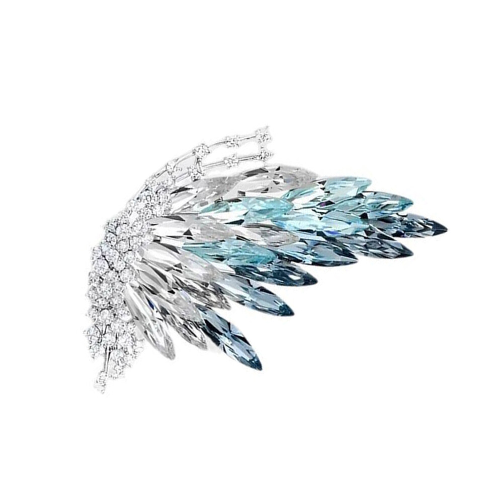 Elegant Crystals Butterfly Jewelry Pin Sturdy Materials Smooth