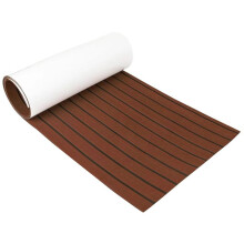 Non-Slip Boat Flooring Decking Mat 35.4inch X 94.5inch EVA Foam Faux Teak Marine RV Flooring Fit for Boat Marine Yacht