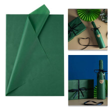 50 Sheets of Decoupage Tissue Paper Green 50 cm x 70 cm Dark Green Wrapping Paper Tissue Paper Packaging Material