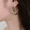 Retro C-shaped Pentagrams Star Starry Drop Earring Stylish 7