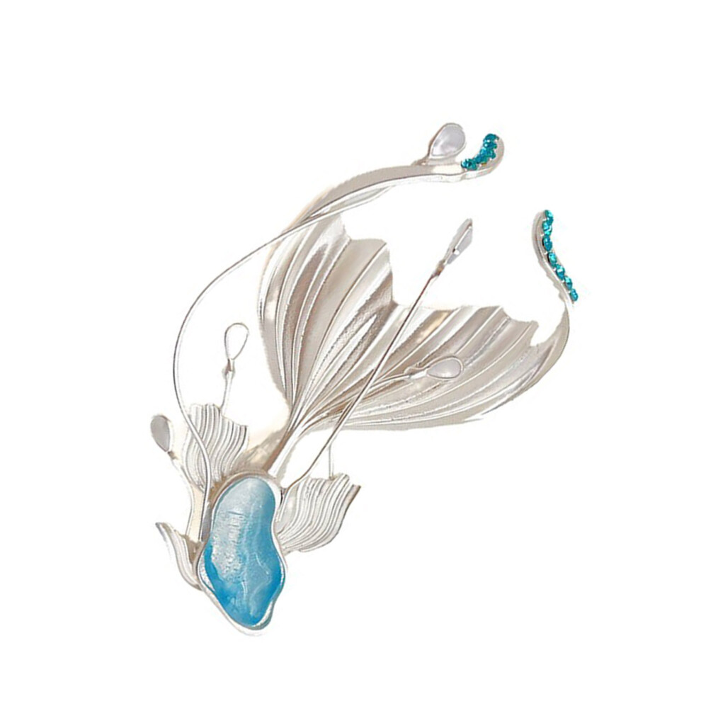 Elegant Fish Brooch Pin Unique Lapel Pin Stylish Clothing