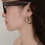 Retro C-shaped Pentagrams Star Starry Drop Earring Stylish 2