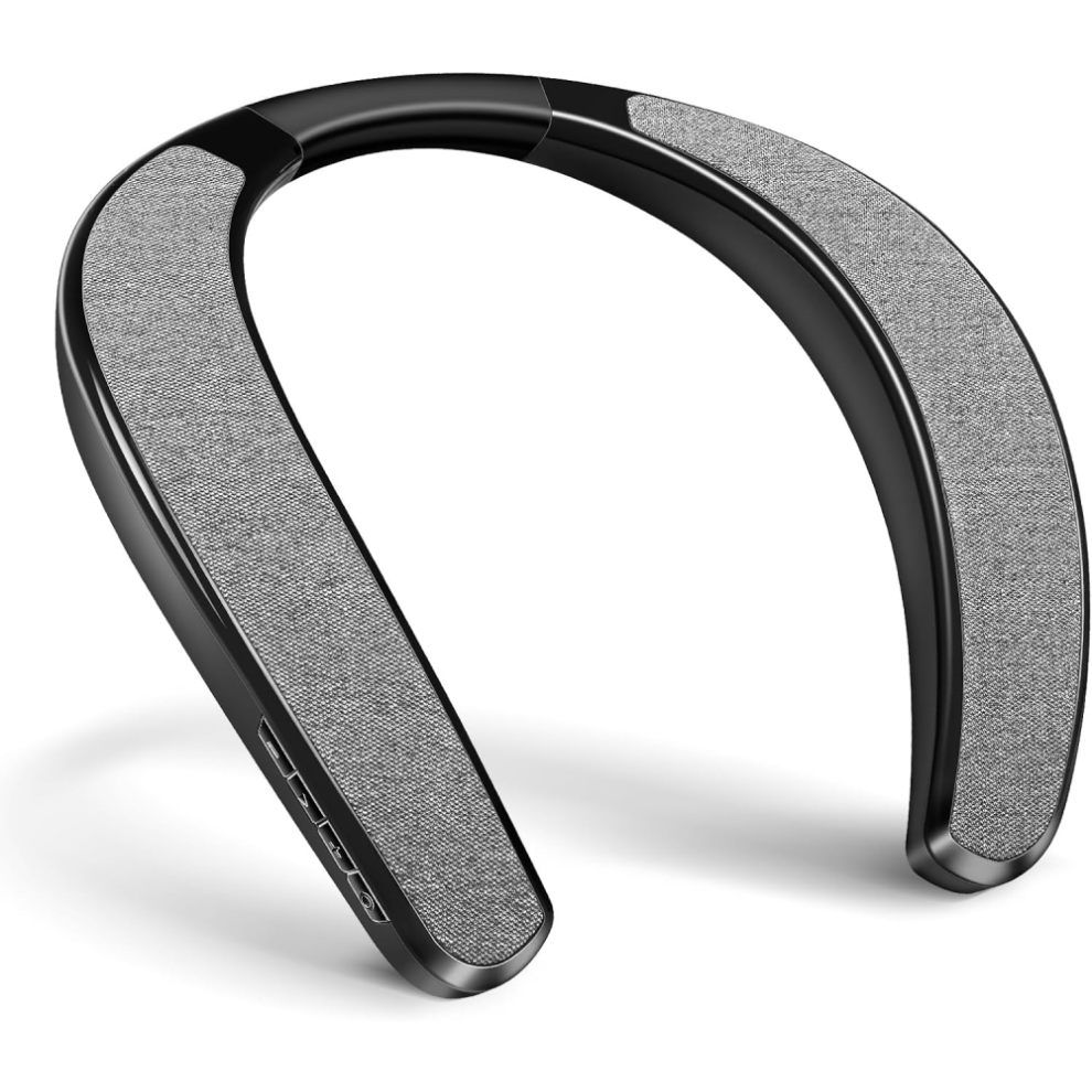 Neckband Bluetooth Speaker, Wireless Wearable Speaker With Built-In Mic And Tf Card Slot, 12H Playtime, 3D Stereo Surround Sound, Quick Char 6472608691159