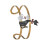 Elegant Adjustable Open Stainless Steel Bangle For-B1193 mao 1