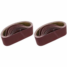 3X21 Inches(75X533mm) Aluminum Oxide Sanding Belt 30 Pack Sanding Belts ( 80 120 180 240 400 Grits) for Belt Sander