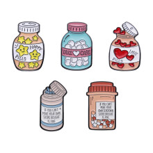 5 pièces épinglette de dessin animé broche inspirante-Une série