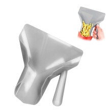 French Fry Scoop with Quick Funnel Design, Food Grade RightHanded Grip for Fries and Popcorn