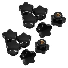 10Pcs M8 Female Thread 32mm Star Head Clamping Nuts Knob Grip Handle