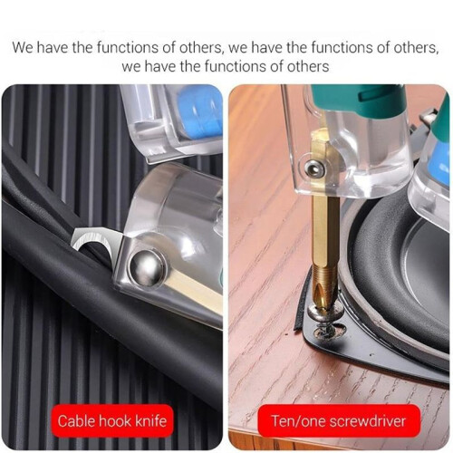 Folding Stylus Screwdriver Wire Stripper, Foldable Wire Stripper, Built-in Voltage Tester Screwdriver 1