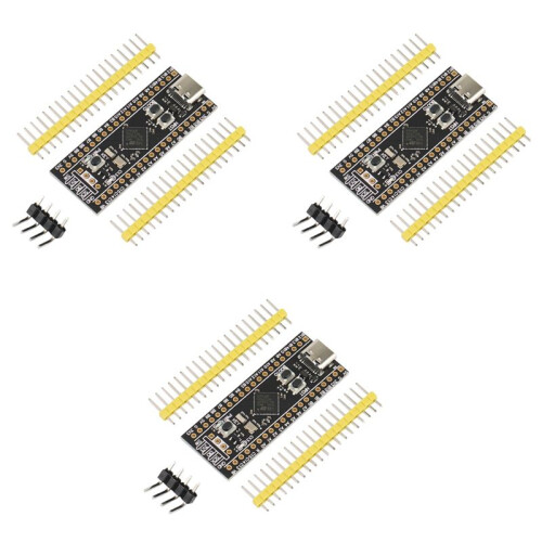 3X Placa de Desarrollo STM32F401, Placa de Aprendizaje STM32F401CEU6 STM32F4, Soporte para Programación MicroPython /