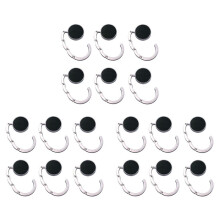 18PCS Fashion Bag Holder Handbag Hanger Folding Key Ring Holder Portable Shelf Table Hook Device