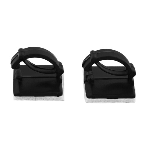 100 pcs. Self Adhesive Cable Clamp Plastic Rectangular Cable Clips Cable Tie Quick Bind Cable Wire Management Holder 1