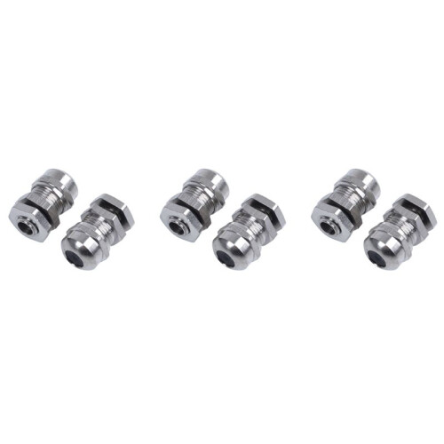 6 Pieces M8 Waterproof Disengagement Cable Gland for 2-5mm Cable Wire