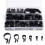 400Pcs R-Type P-Type Cable Clamps Plastic Nylon Wire Clip Assortment Kit Hardware Tools Cable Clip Buckle Clips Ties 2