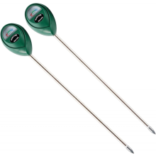 Medidor de umidade do solo de uso profundo com sonda longa, sensor indicador de monitoramento de água, higrômetro para plantas grandes em va