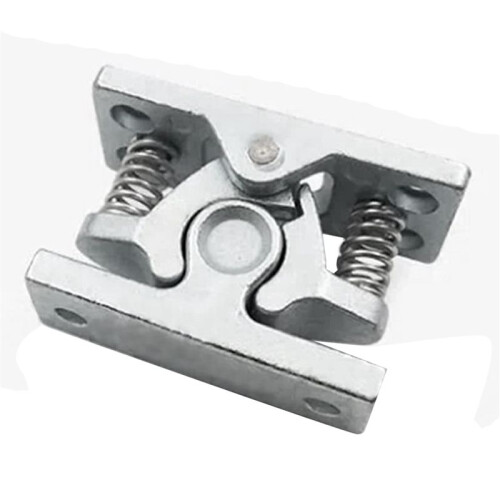 2Pcs Spring Loaded Door Easy Lock Stop Catch Release Clamp Double Roller Catch (Mp-4) 1