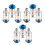 9 Pieces Water Oil Separator Filter Airbrush Filter Moisture Separator for Air Line Compressor Fitting 1