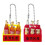 Alloy Wine Bottle Keychain Ornament Versatile-Red rice wine 2