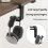 360 Rotating Headphone Stand Desktop Headset Holder Wall Mount Desk Hanger Hook for Gaming Controller Accessories A 4