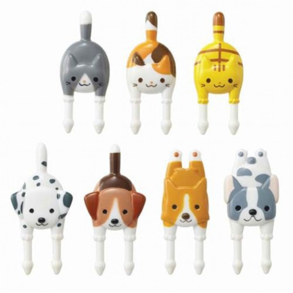Dog, cat, food picks, forks for Bento Box Lunch Box.