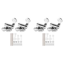 Toilet Seat Hinge 2Pair Replacement Stainless Steel Hinges for All Toilet Seat Cover Lid Soft Close Toilet Seat Fittings