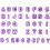 40 x Digit Alphabetical Cake Stencils, Food Grade Plastic, Easy to Use 5