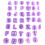 40 x Digit Alphabetical Cake Stencils, Food Grade Plastic, Easy to Use 3