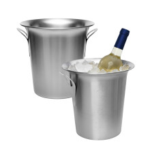 2 Pack - Premium Stainless Steel Ice Bucket 4.5L - Wine & Champagne Drinks Cooler for Parties, BBQs & Home Bars