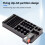 Battery Storage Box Organizer Holder with Digital Display and Tester for Battery Level Check for AAA AA C D 9V 2