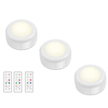 LED-Strahler mit Fernbedienung 3 Pack