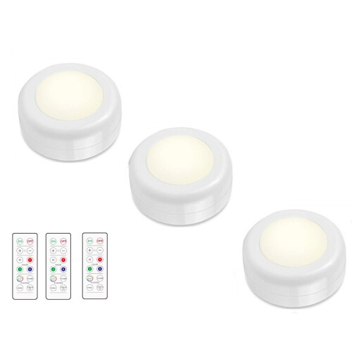 LED-Strahler mit Fernbedienung   3 Pack