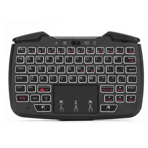 RK707 2.4GHz Wireless Controller di Gioco Portatile Tastiera Mouse Combo Funzione Turbo per PC/per Raspberry Pi2/Android TV 1