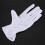 2 Pair Protective Anti-Slip White Cotton Work Driving Gloves 5