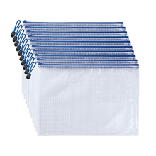 A4 Plastikhüllen mit Zipverschluss 12er-Pack White